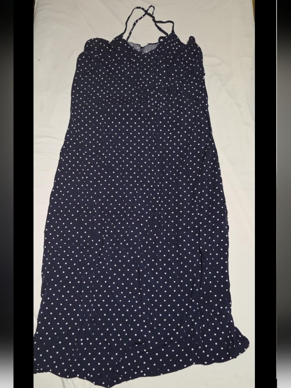 Old navy Women's medium blue polkadot maxi dress #29